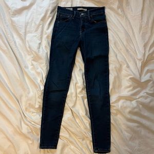 Levi’s Super Skinny High Rise Jeans 720 Dark Wash